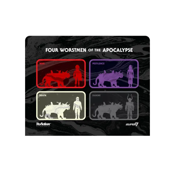 Super7 The Worst^The Four Worstmen Of The Apocalypse Reaction Figure - Captain Deadstar And War Jaguar