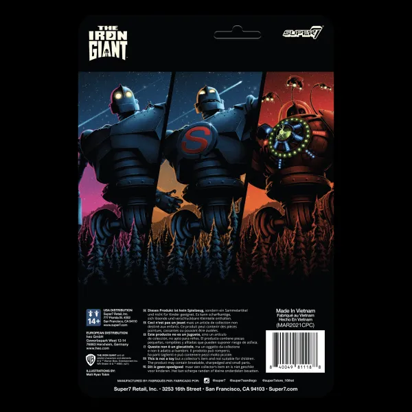 Super7 The Iron Giant^The Iron Giant Reaction Figure - Super Iron Giant