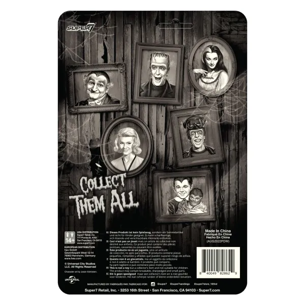 Super7 The Munsters^The Munsters Reaction Wave 3 - Marilyn Munster (Grayscale)