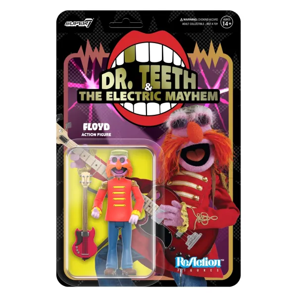 Super7 The Muppets^The Muppets Reaction Figures Wave 1- Electric Mayhem Band - Floyd