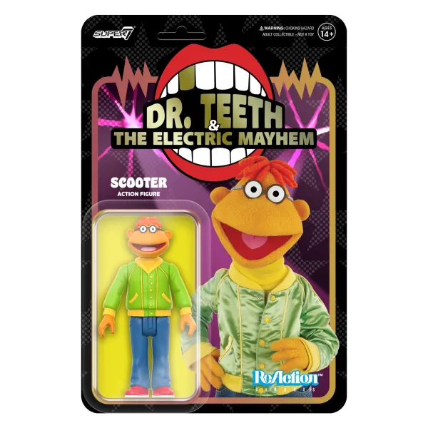 the_muppets_reaction_figu_0-3.webp Super7 Disney^The Muppets Reaction Figures Wave 1- Electric Mayhem Band - Scooter