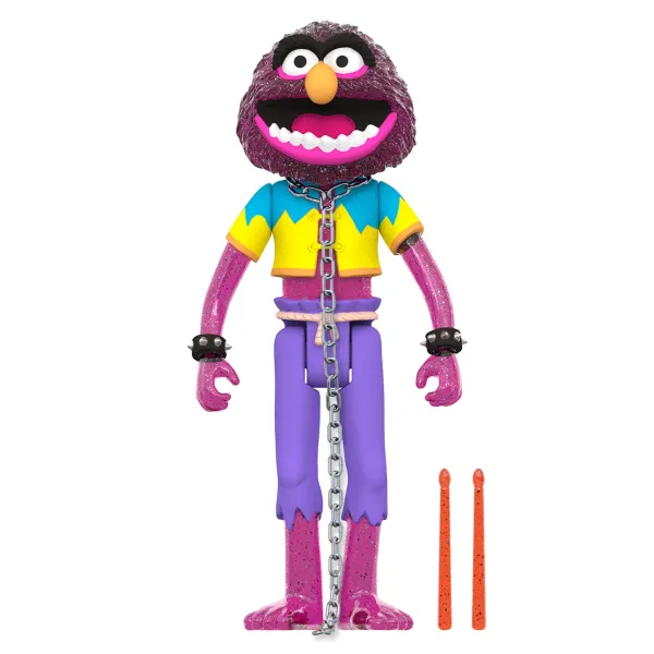 Super7 Disney^The Muppets Reaction Figures Wave 1 - Electric Mayhem Band - Animal (Glitter)