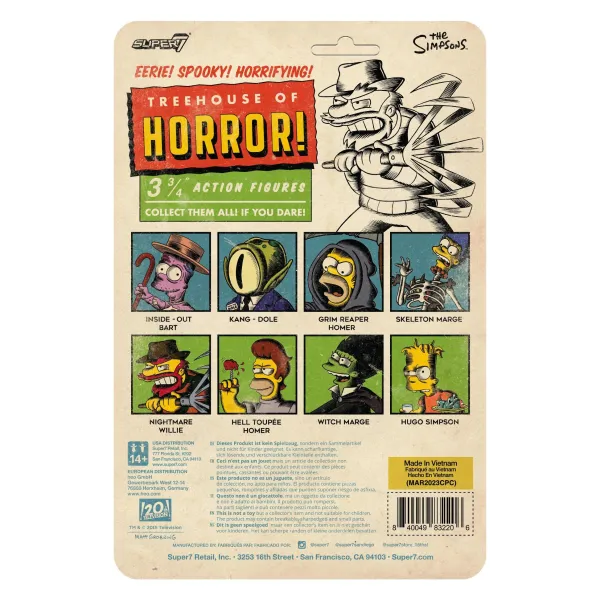 the_simpsons_reaction_fig_3-4.webp Super7 The Simpsons^The Simpsons Reaction Figures Wave 04 (Tree House Of Horror V2) - Hell Toupee Homer