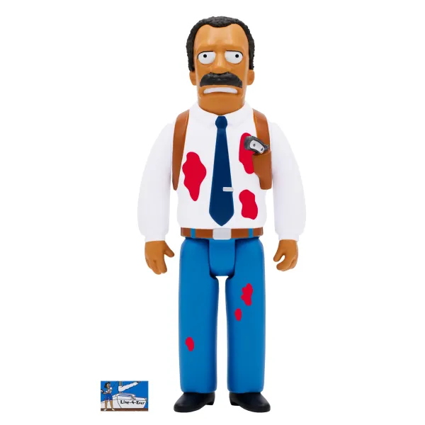 Super7 The Simpsons^The Simpsons Reaction Wave 1 Mcbain - Scoey