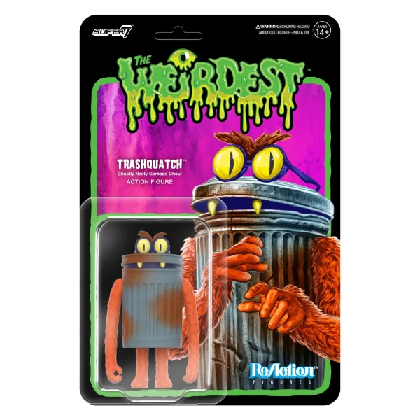 the_weirdest_reaction_fig_0-2.webp Super7 The Weirdest^The Weirdest Reaction Figures Wave 05 - Trashquatch (Rotten Rangers)