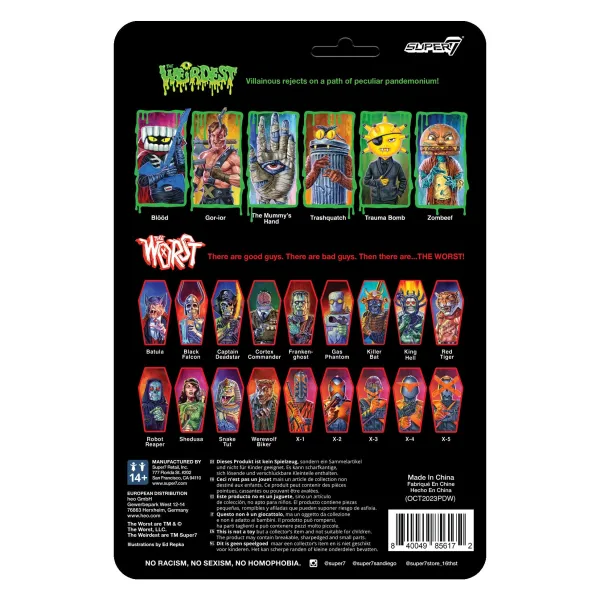 the_weirdest_reaction_fig_3-2.webp Super7 The Weirdest^The Weirdest Reaction Figures Wave 05 - Trashquatch (Rotten Rangers)