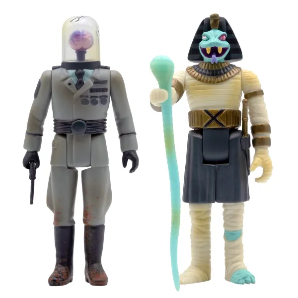 Super7 The Worst^The Worst 2020 Reaction Figure 2-Pack - Snake Tut And Cortex Commander