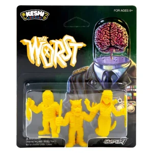 the_worst_keshi_pack_b__s_0.webp Super7 The Worst^The Worst Keshi Pack B - Shedusa, Werewolf Biker, Cortex Commander (Yellow)