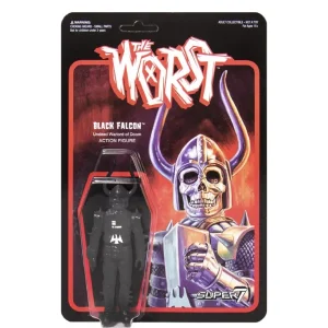 Super7 The Worst^The Worst Reaction Figure - Black Falcon Star Worst