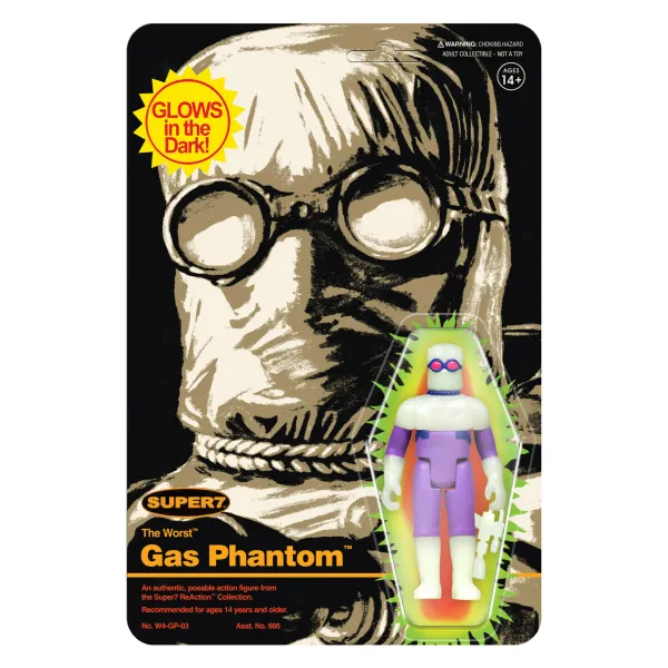 Super7 The Worst^The Worst Reaction Wave 1 - Gas Phantom (Monster Glow)