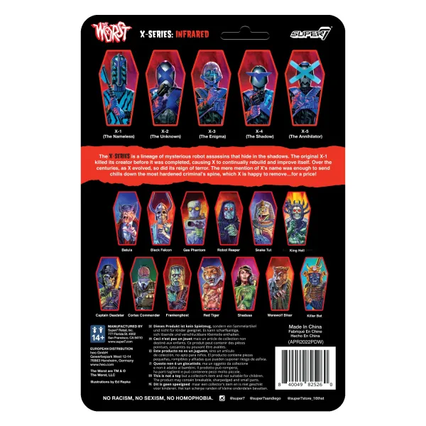 the_worst_reaction_xserie_2.webp Super7 The Worst^The Worst Reaction X-Series - X-5 (Infrared)