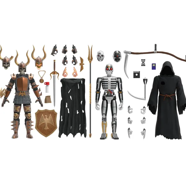 Super7 The Worst^The Worst Ultimates! Wave 2 - Black Falcon And Robot Reaper