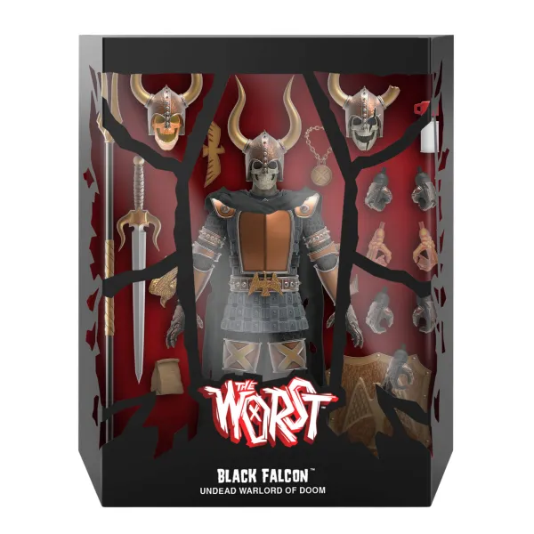 Super7 The Worst^The Worst Ultimates! Wave 2 - Black Falcon And Robot Reaper