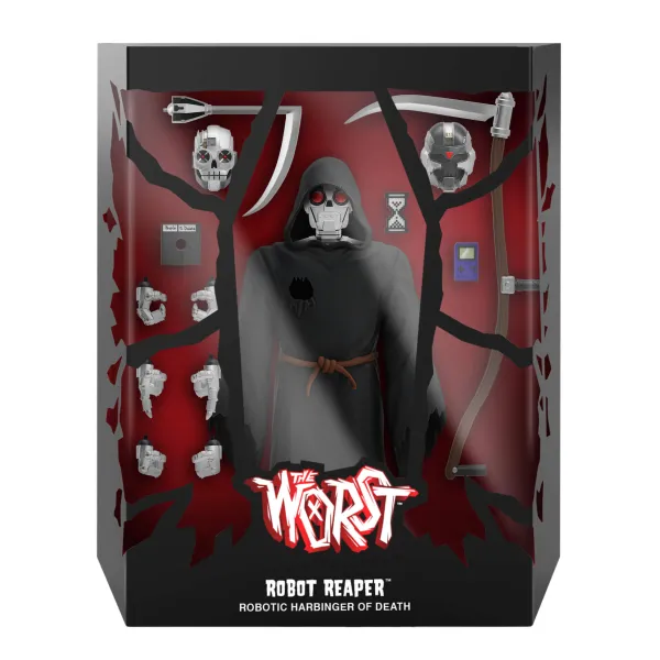 Super7 The Worst^The Worst Ultimates! Wave 2 - Black Falcon And Robot Reaper