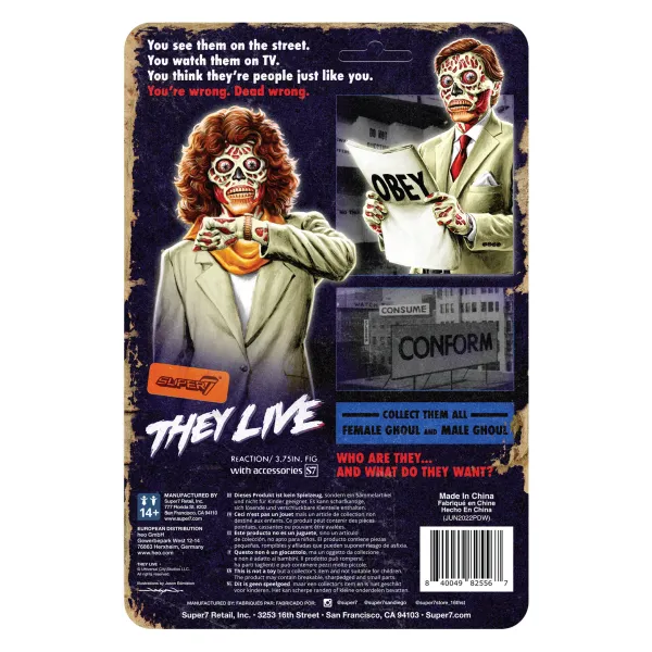 Super7 They Live^They Live Reaction Wave 2 - Male Ghoul (Glow)