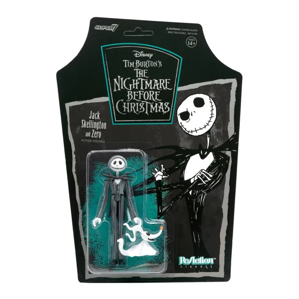 Super7 The Nightmare Before Christmas^Tim Burton'S The Nightmare Before Christmas Reaction Figures Wave 1 - Jack Skellington