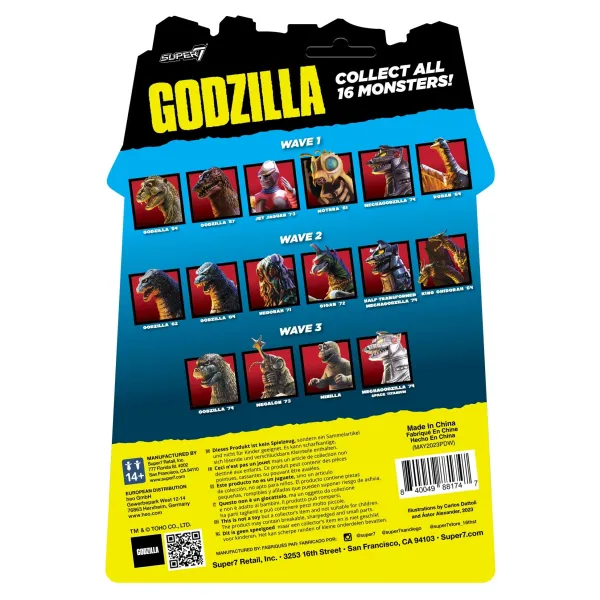 Super7 Godzilla^Toho Reaction Figures - Godzilla '84 (Toy Recolor)