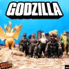 Super7 Godzilla^Toho Reaction Figures Wave 2 - Set Of 6