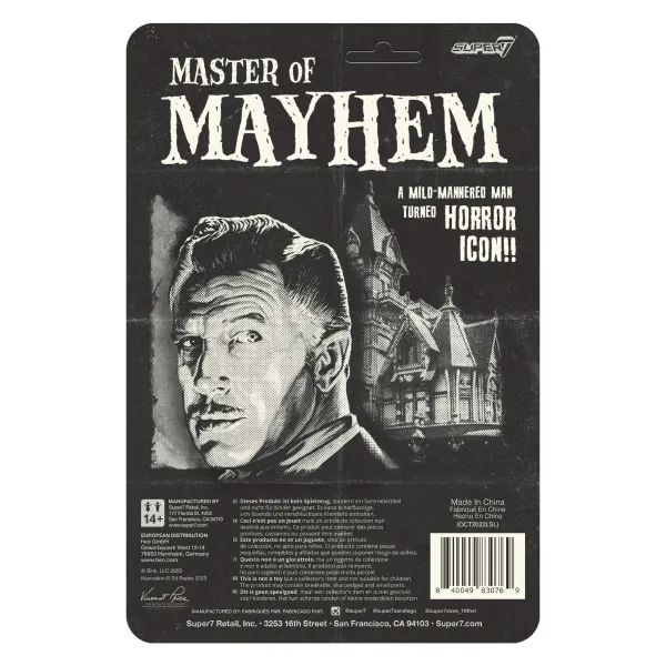 Super7 Vincent Price^Vincent Price Reaction - Vincent Price (Grayscale)