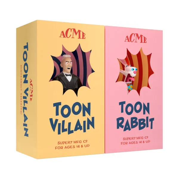 Super7 Disney^Who Framed Roger Rabbit Reaction 2-Pack - Roger Rabbit And Judge Doom [Sdcc 2023]