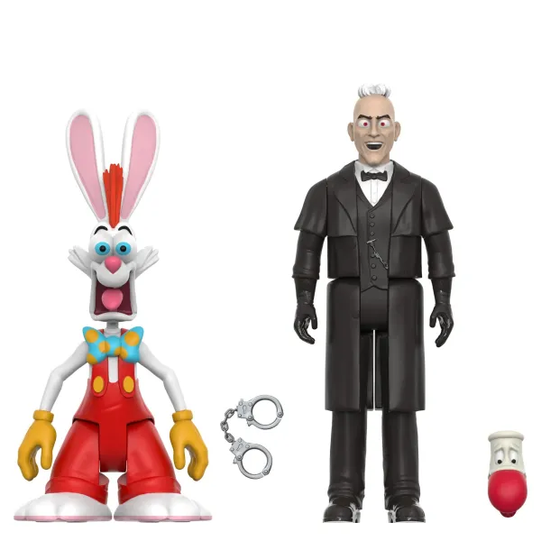 Super7 Disney^Who Framed Roger Rabbit Reaction 2-Pack - Roger Rabbit And Judge Doom [Sdcc 2023]